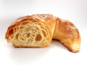 cross-section of croissant